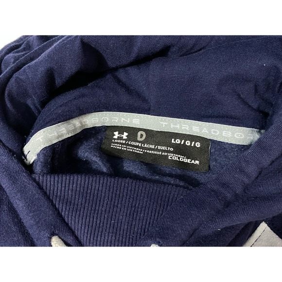 Notre Dame Fighting Irish Hoodie Mens Large Blue Under Armour Sweatshirt - Picture 5 of 16